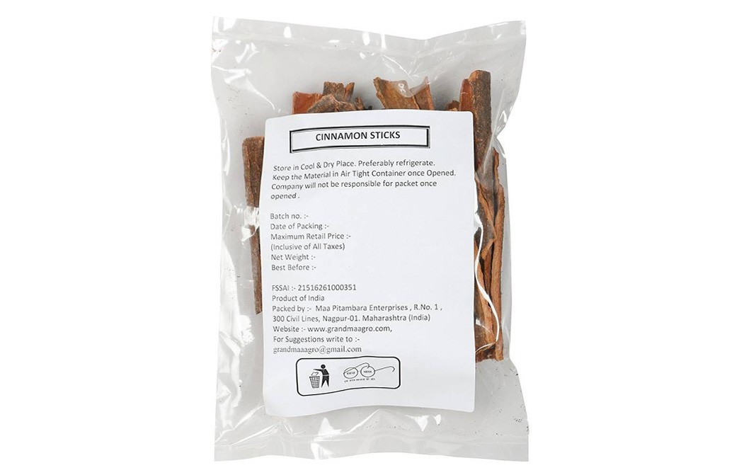 Grandma Agro Cinnamon Sticks (Dalchini)    Pack  400 grams